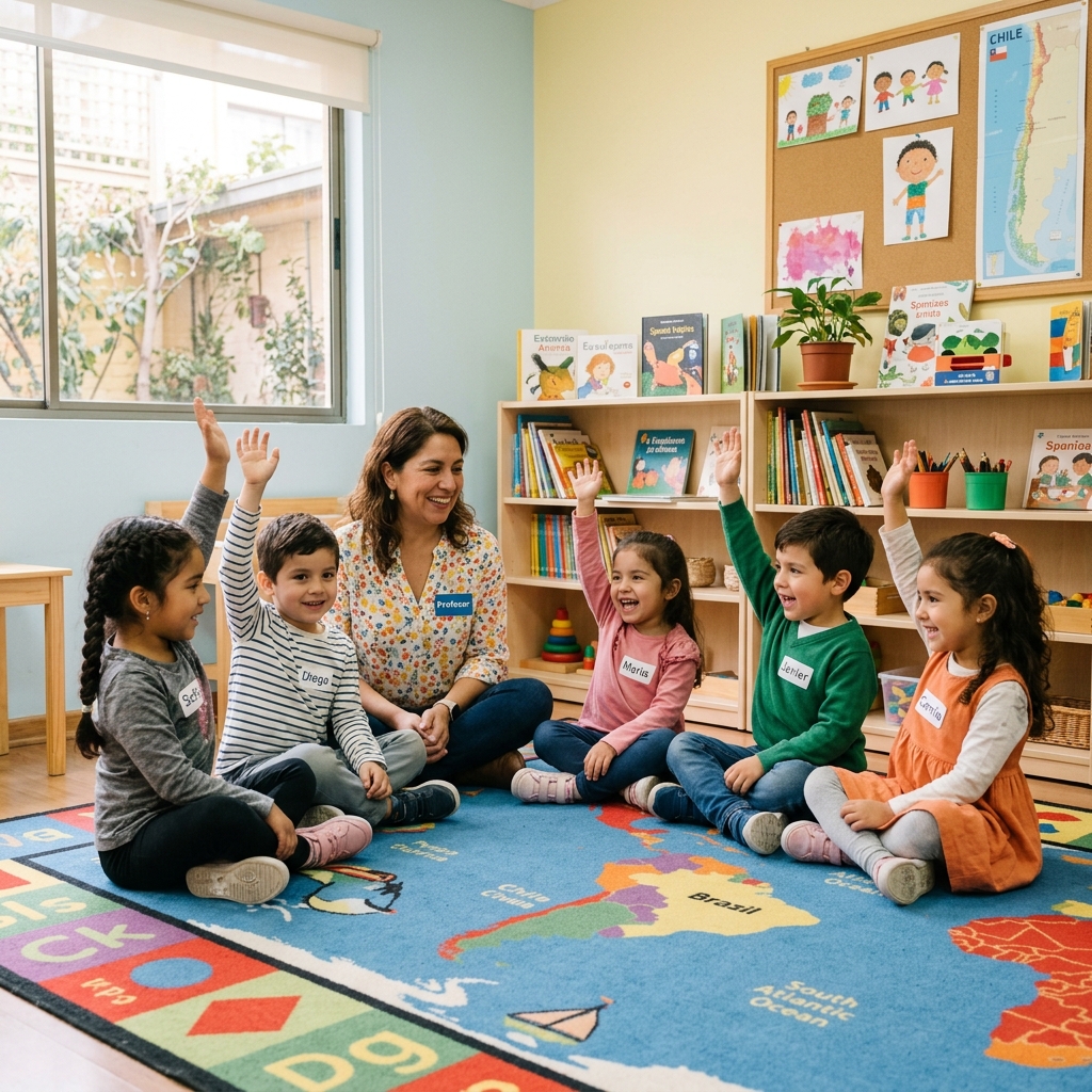 Niños de Mi Espacio aprendiendo juntos